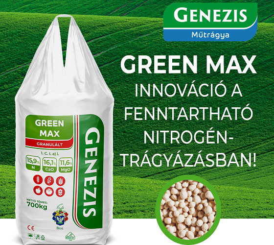 Green Max, innováció a fenntartható nitrogéntrágyázásban!